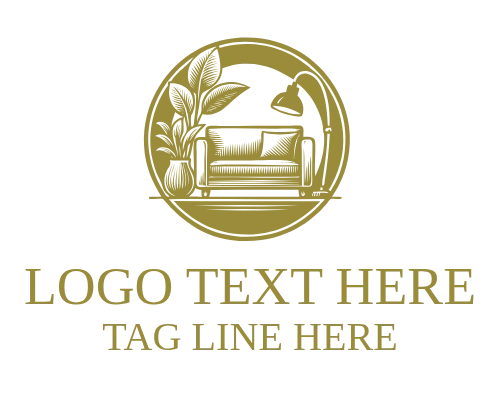 Bookshelf Furniture Decor Logo