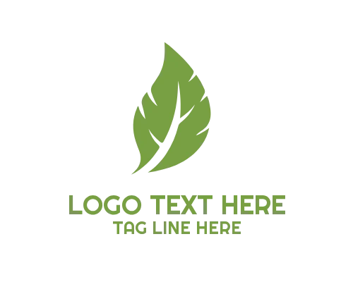 Botanical Eco Leaf Logo