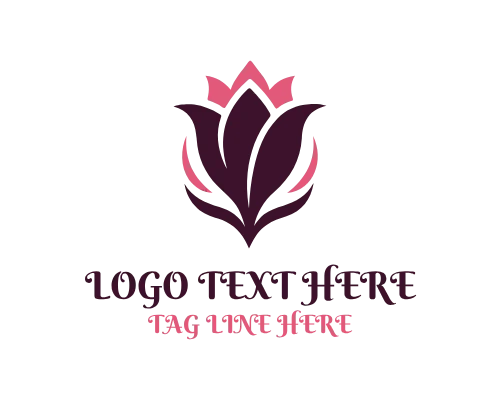 Botanical Identity Tulip Logo