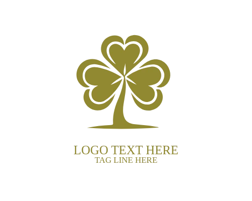  Botanical Shamrock Tree Logo