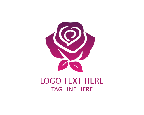 Botanical Sketch Rose Logo logo template preview