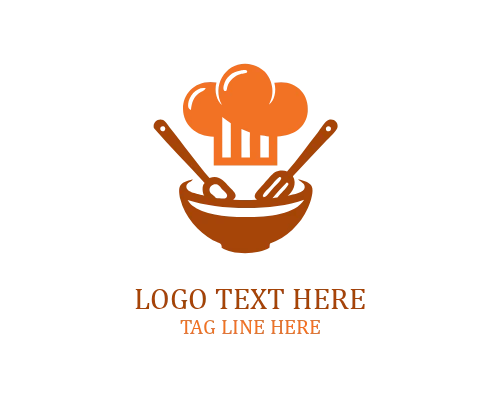 Bowl Circle Chef Hat Logo