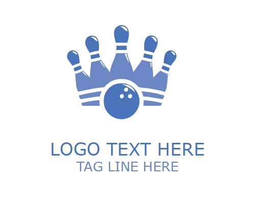 Bowling League Emblem Logo for Team Identity
