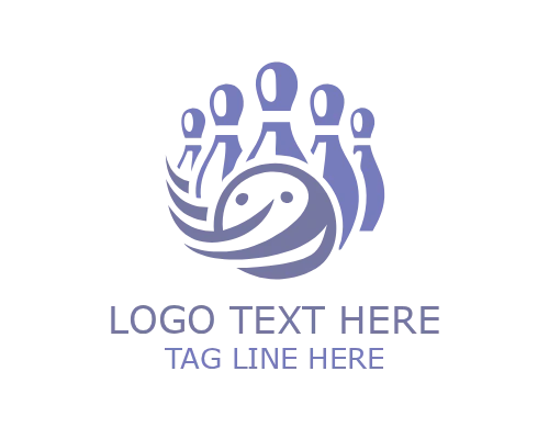 Bowling Strike Logo for Sports and Competition Branding