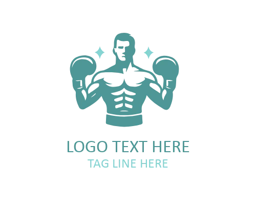 Boxing Fighter Logo Design