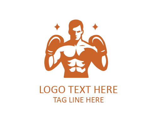Boxing Glove Icon Logo
