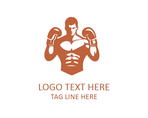 Boxing Gloves Sport Logo