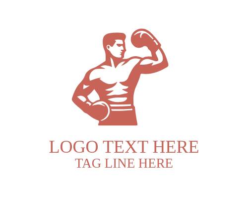 Boxing Gym Emblem Logo