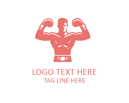 Boxing Punch Action Logo