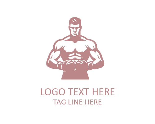 Boxing Training Emblem Logo