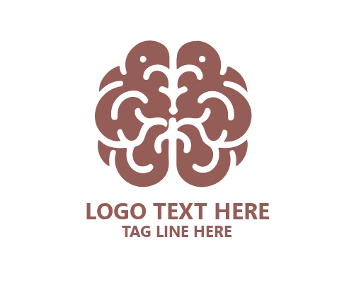 Brain Logo with Gears Symbolizing Problem Solving