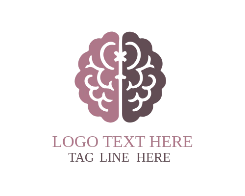 Brain Logo with Lightbulb Symbolizing Ideas