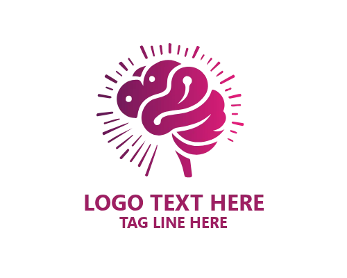Brainwave Logo for Creativity and Mental Energy