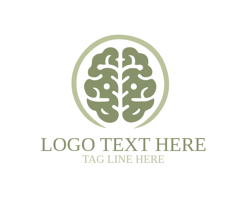 Brainwave Logo for Thinking and Intelligence