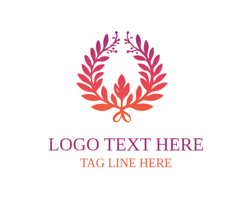 Branch Elegant Wreath Logo