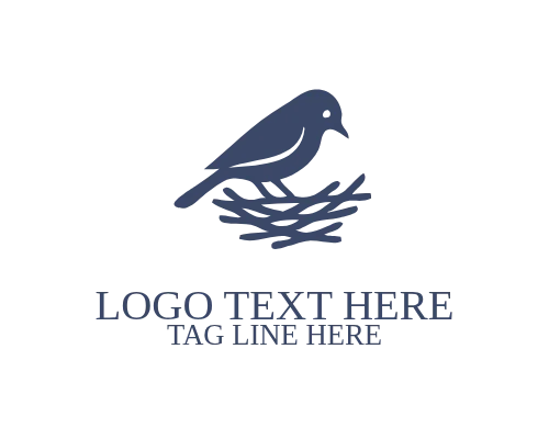 Branch Nest Bird Logo
