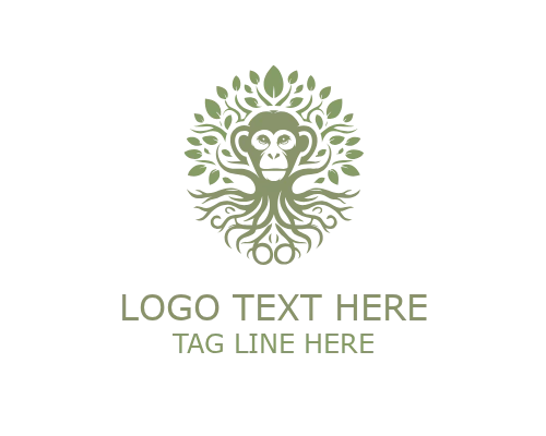  BranchBounce Leaf Monkey Logo