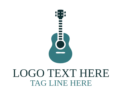 Brand Minimal Guitar Logo