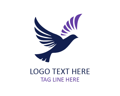 Breeze Flying Bird Logo