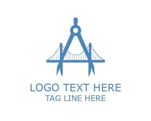 Bridge Span Architecture Logo for Infrastructure and Engineering Branding
