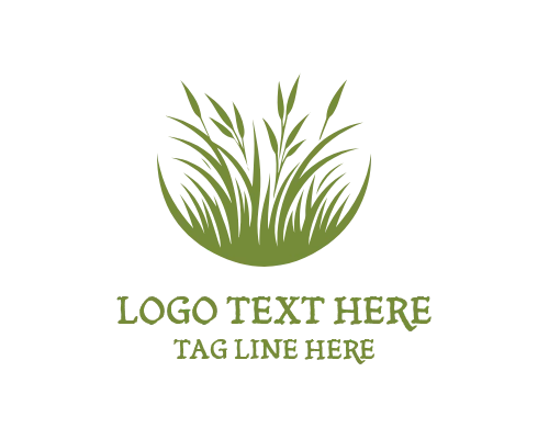 Bright Grass Logo for Garden and Lawn Services