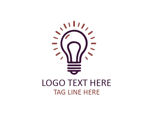 Bright Idea Bulb Inspiration Logo