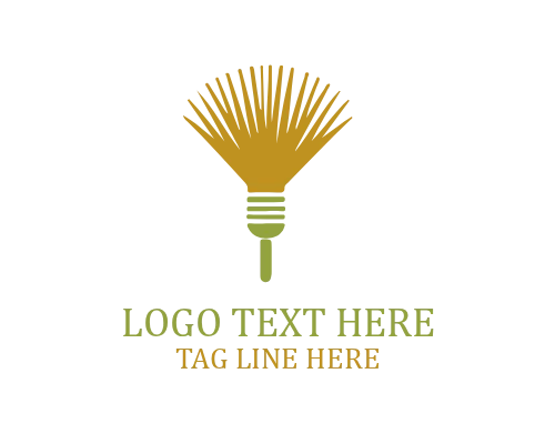 Broom Circle Badge Logo