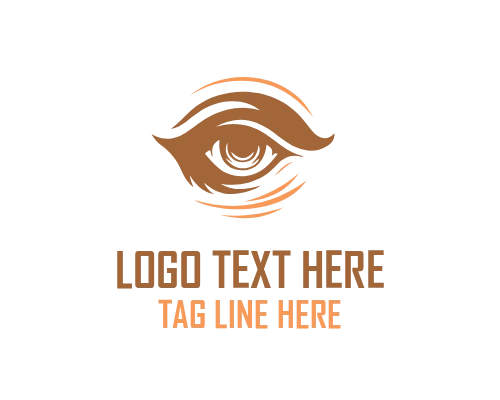 Brown Predator Eye Logo