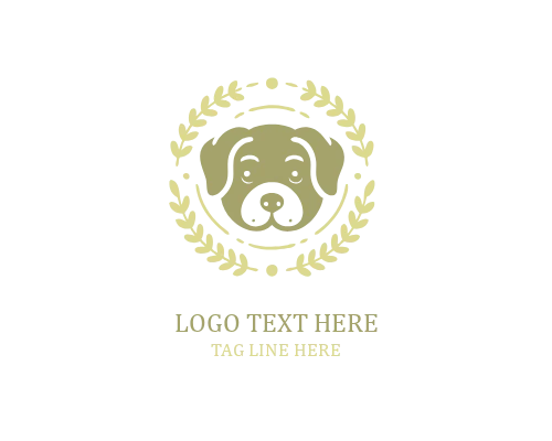 Bubble Cute Puppy Logo