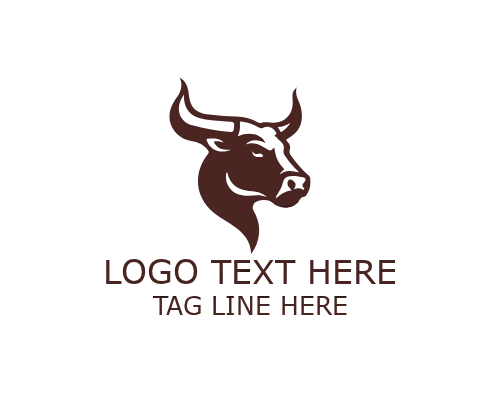 Bull Power Logo for Strong and Dominant Branding