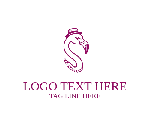Bungalow Vintage Flamingo Logo