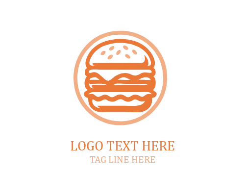 Burger Stamp Logo