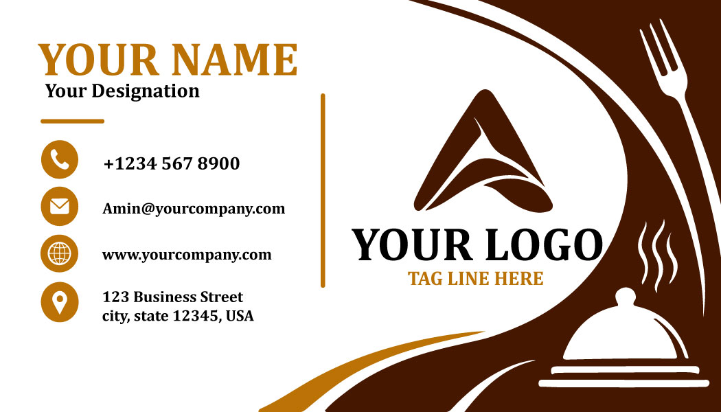 Café & Food Business Card