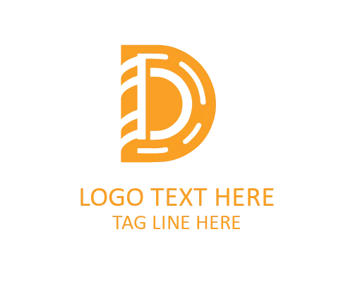 Business Letter D Logo for Corporate Brand Identity
