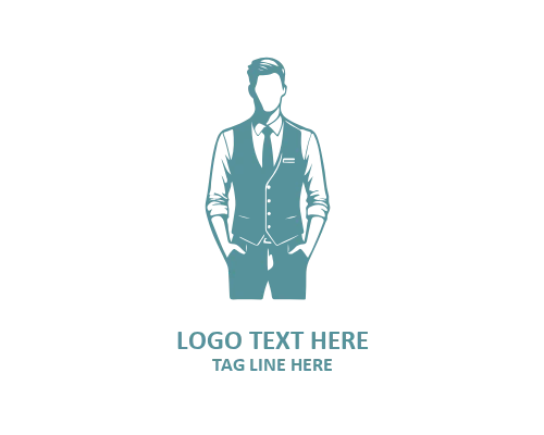 Business Suit Man Dress Logo