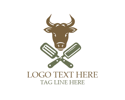 Butcher Badge Logo for Meat Shops and Food Market Branding