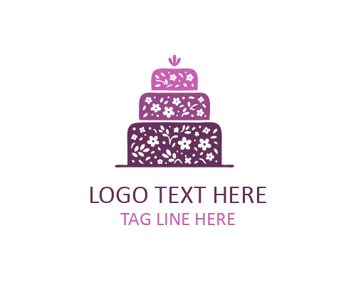 Buttercream Cake Logo for Elegant Bakeries, Custom Cakes, and Luxury Dessert Brands