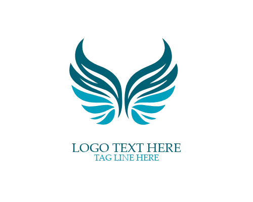  Butterfly Line Wings Logo