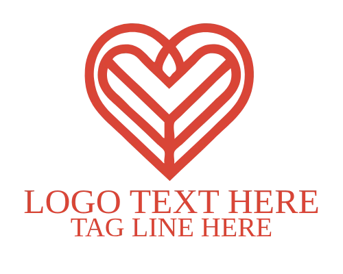 Butterfly Luxury Heart Logo