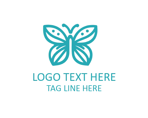 Butterfly Outline Logo