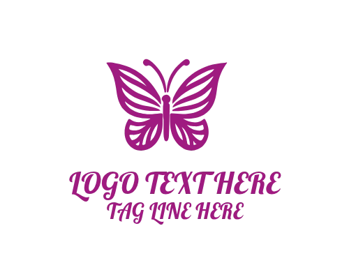 Butterfly pink Logo