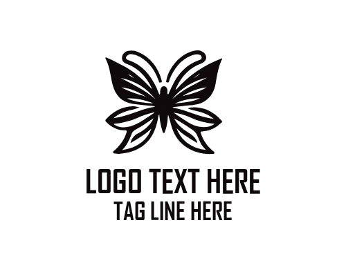 Butterfly Wings Logo