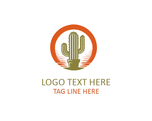 Cactus Silhouette Logo