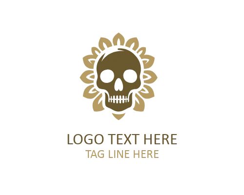 Cactus Sugar Skull Logo