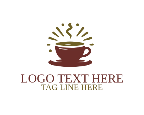 Café Icon Coffee Bean Logo