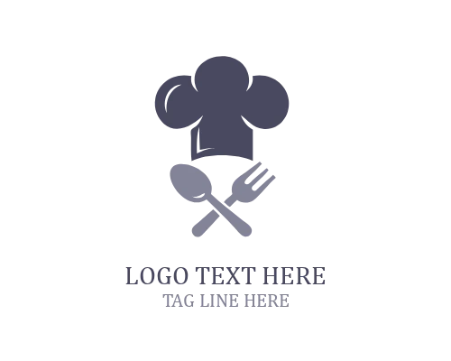 Cafe Chef Hat Logo