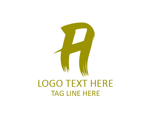 Calligraphy Brush Letter A Logo for Elegant Branding