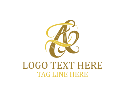Calligraphy Letter A Logo
