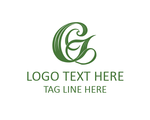 Calligraphy Letter G Logo
