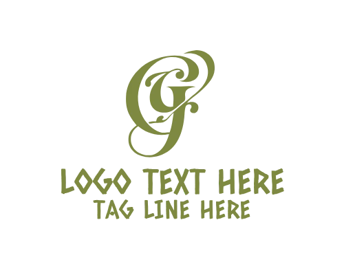 Calligraphy Letter G Logo